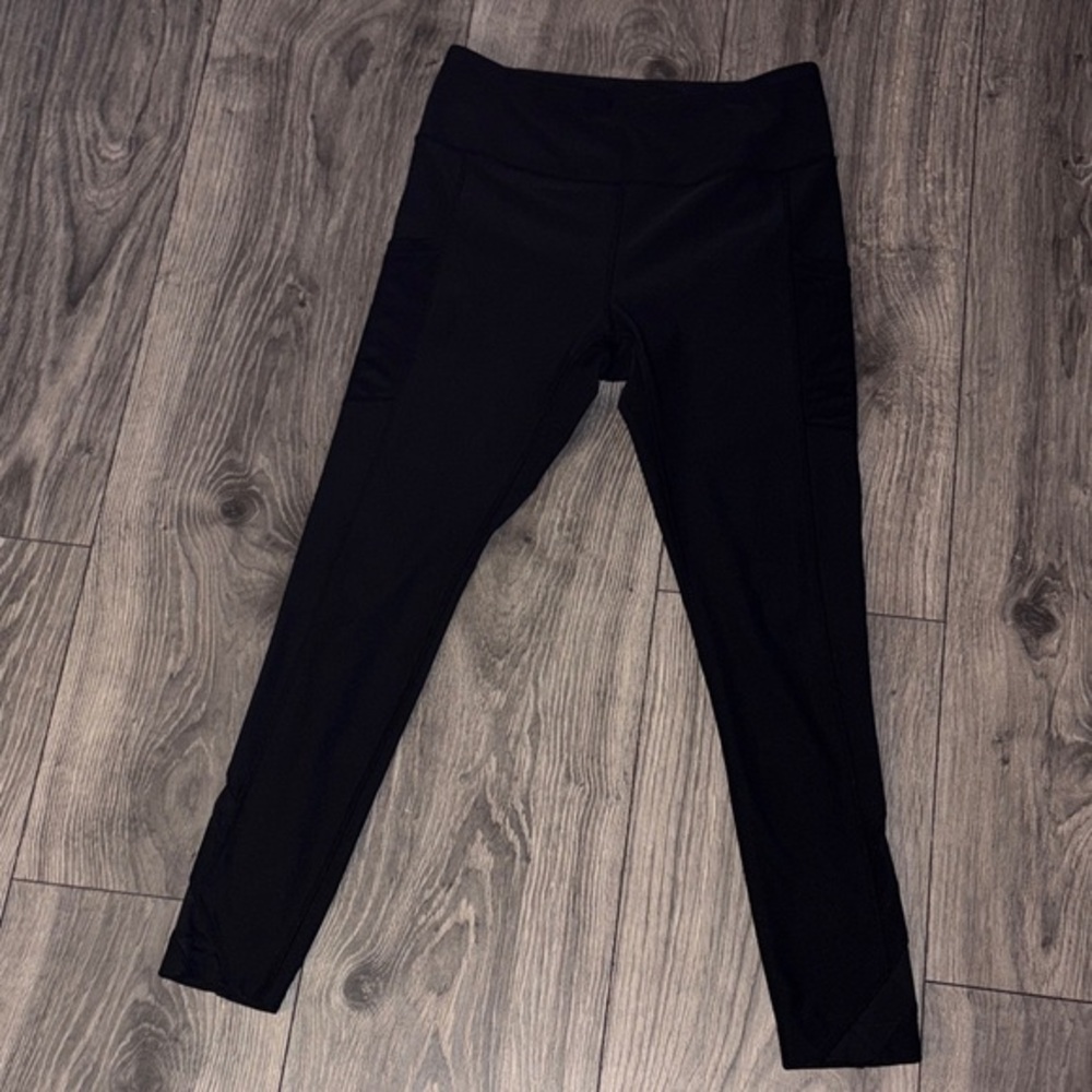 Mondetta Dark  Leggings Lace pockets Size M